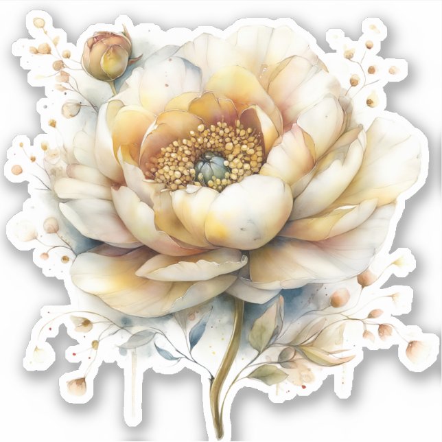 Sticker Golden Honey Fairy World – Flowers (Devant)