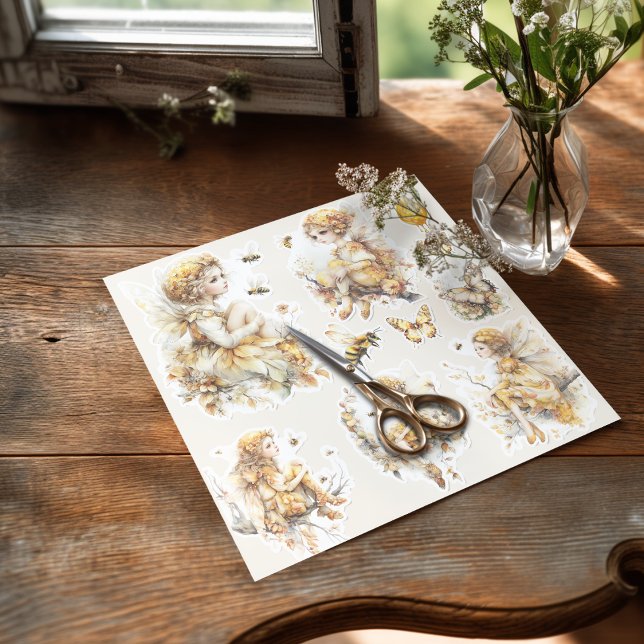 Sticker Golden Honey Fairy World – The Awakening (Sticker on the table with the scissors)