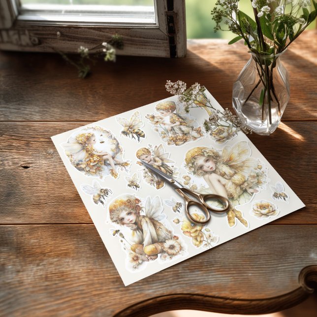 Sticker Golden Honey Fairy World – The Awakening (Sticker on the table with the scissors)