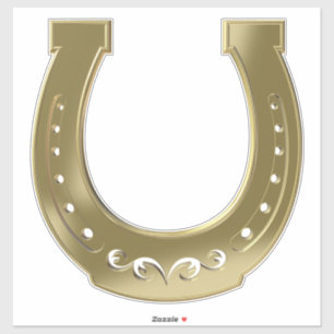 Sticker Golden horseshoe