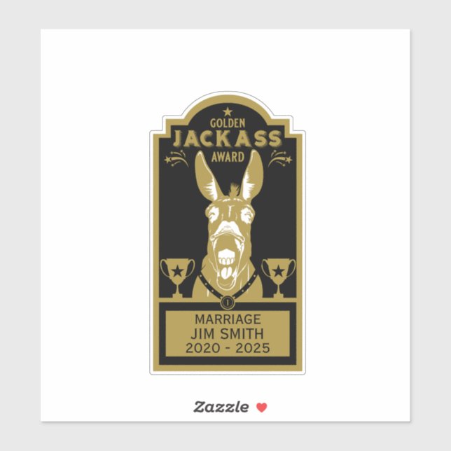 Sticker Golden Jackass (Feuille)