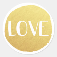 Sticker Golden Love Holiday