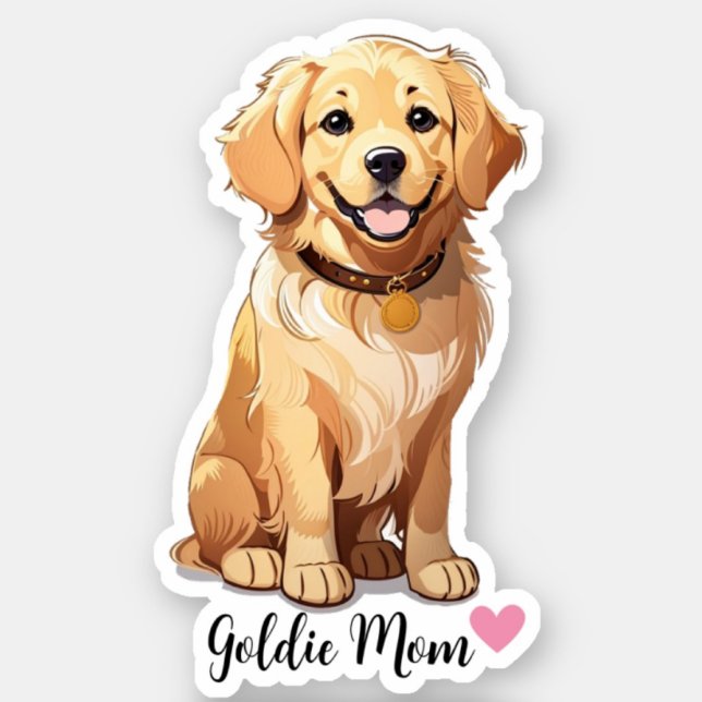 Sticker Golden Retriever Chien Maman (Créateur téléchargé)