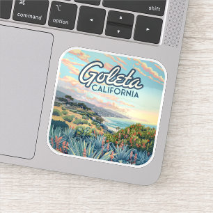 Sticker Goleta California Père Noël Barbara Isla Vista Vin