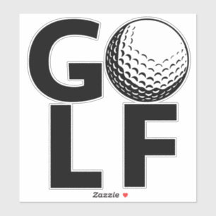 Sticker Golf classique Vintage Tey Up