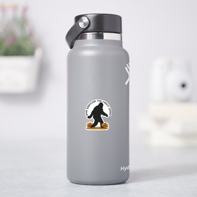 Sticker Gone Squatching pour Thanksgiving Turquie (HydroFlask)