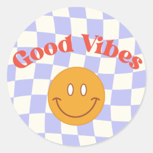Sticker Good Vibes Round