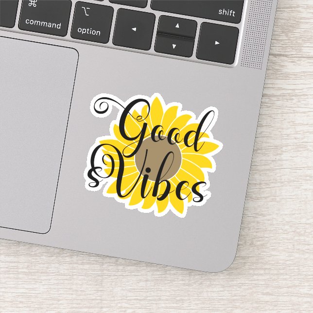 Sticker Good Vibes Sunflower (Détail)