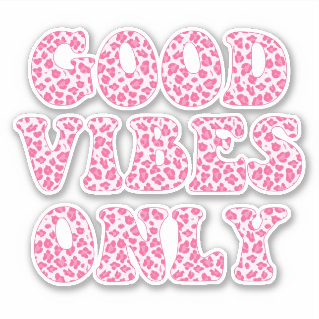 Sticker Good Vibes uniquement - Filles VSCO Empreinte de l (Devant)