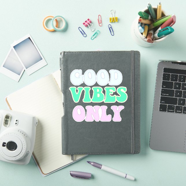 Sticker Good Vibes uniquement - VSCO Girls Contour (Couverture iPad)