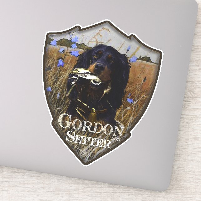 Sticker Gordon setters, Art (Détail)
