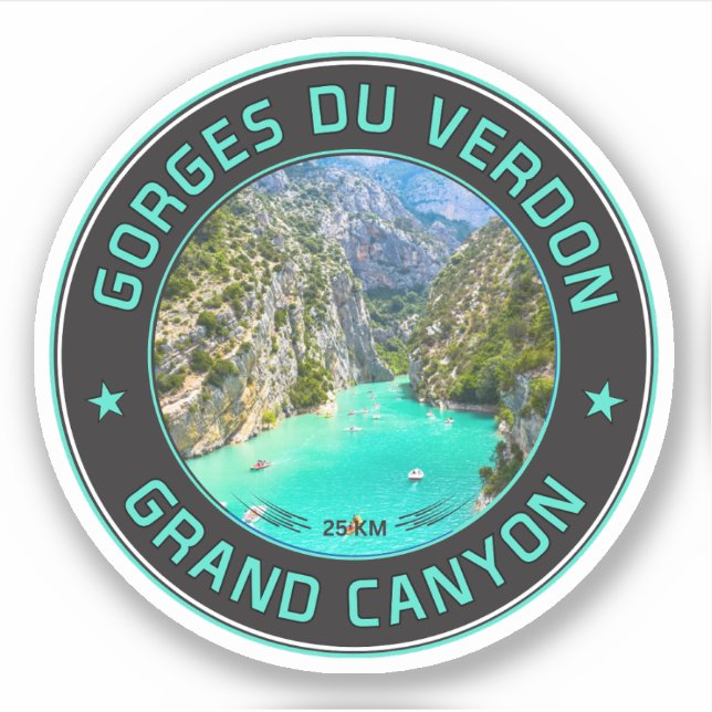 Sticker Gorge du Verdon - Les Gorges du Verdon (Devant)