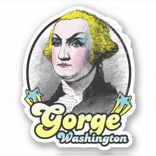 Sticker Gorge Washington (Devant)