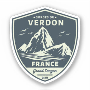 Sticker Gorges du Verdon - voyage à moto dans les Gorges d