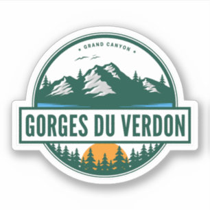 Sticker Gorges du Verdon - voyage en moto dans les Gorges