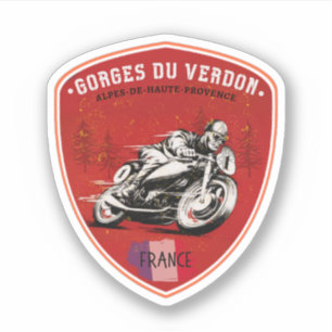 Sticker Gorges du Verdon - voyage Gorges du Verdon motobik