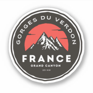Sticker Gorges du Verdon - voyage Gorges du Verdon motobik