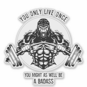 Sticker Gorilla Gym