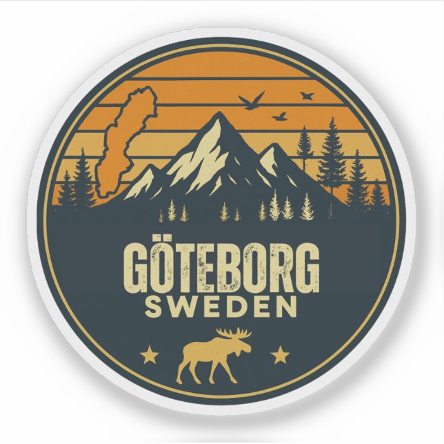 Sticker Göteborg, Suède Sverige (Devant)