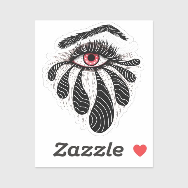 Sticker Goth Oye Ink Dessin tatouage Art (Feuille)