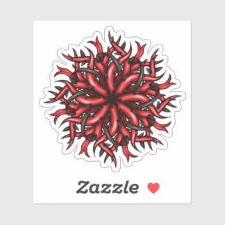 Sticker Gothique Déplaisant Horreur démon Tentacles Art fo