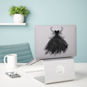 Sticker Gothique Fairy Black Gown Vampy Goth Glam Sheen