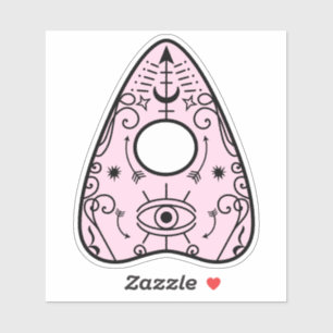 Sticker Gothique Pastel Rose Black Spirit Board Planchette