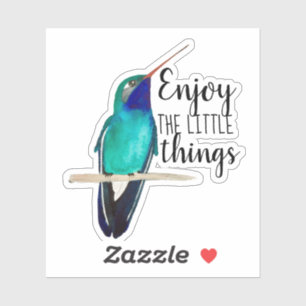 Sticker Goûtez au colibri à bec large Little Things