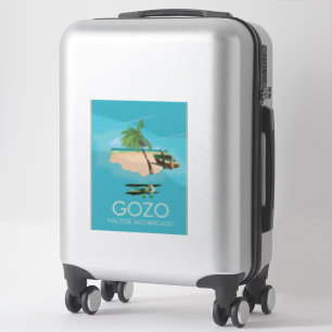Sticker Gozo, archipel maltais Affiche de voyage.
