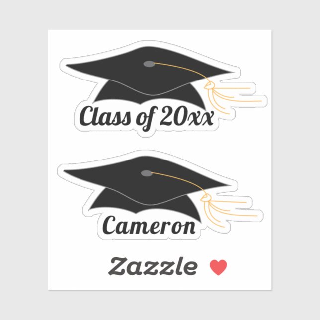 Sticker Grad Casquette (Feuille)