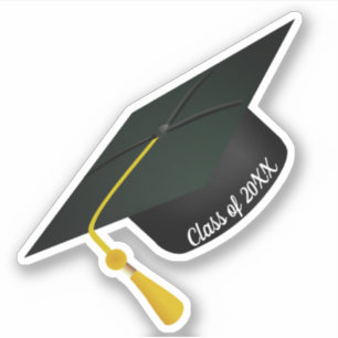 Sticker Grad Casquette Tassel Graduation