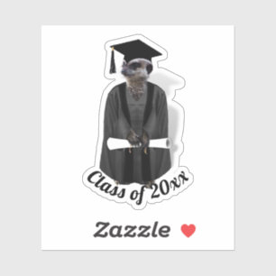 Sticker Grad Meerkat Graduation