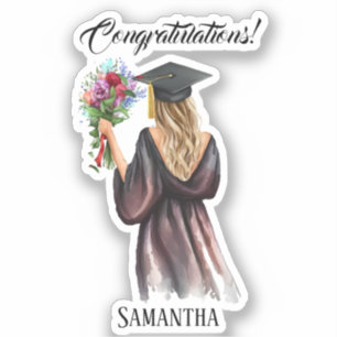 Sticker Graduation personnalisée en aquarelle (11)