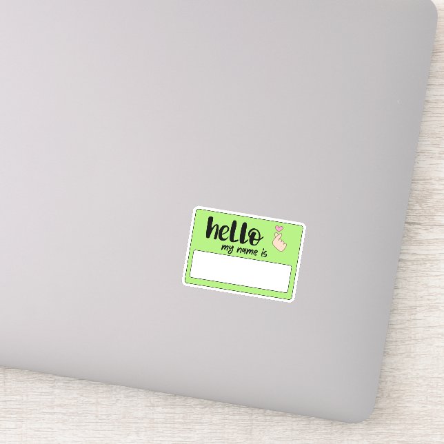 Sticker Graffiti Bonjour Mon nom (Détail)