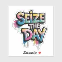 Graffiti Colorful Text Saying Seize The Day