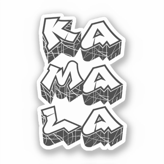 Sticker Graffiti Kamala Harris (Recto)