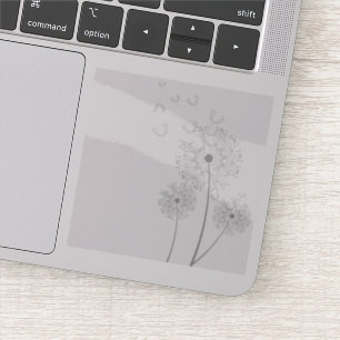 Sticker Graines de Dandelion soufflant