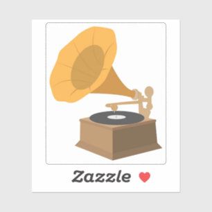 Sticker Gramophone