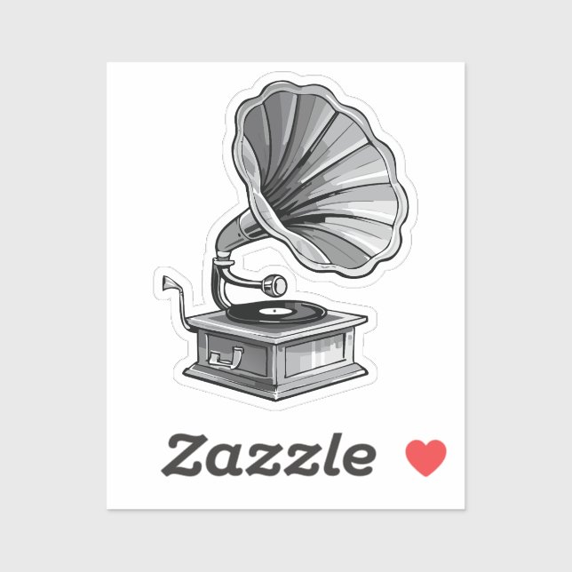 Sticker Gramophone (Feuille)