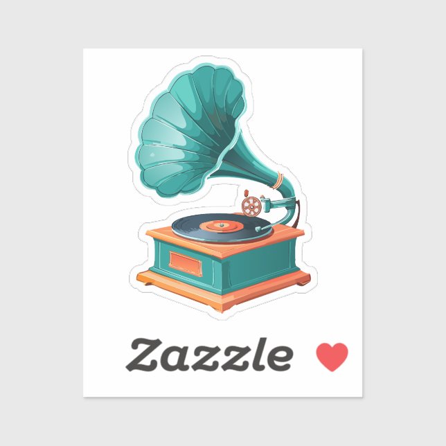 Sticker Gramophone (Feuille)