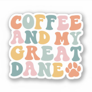Sticker Grand Amoureux Du Café Dane, Grand Propriétaire Da