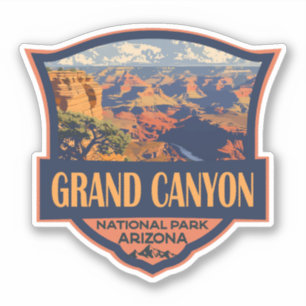 Sticker Grand Canyon National Park Illustration Travel Art