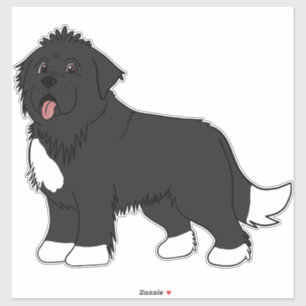 Sticker Grand chien Terre-Neuve tacheté irlandais