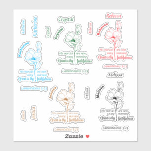 Sticker Grand est ta fidélité Jeu de Nom Personnalisé