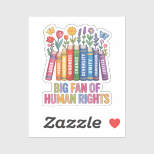 Sticker Grand Fan Des Droits De L'Homme