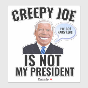 STICKER GRAND FUNNY DÉPLAISANT JOE BIDEN DÉCALES