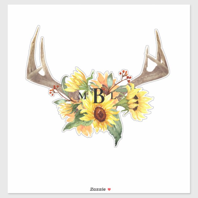 Sticker Grand Mariage Russe de tournesol S (Feuille)