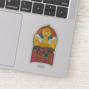 Sticker Grand oiseau   psychédélique