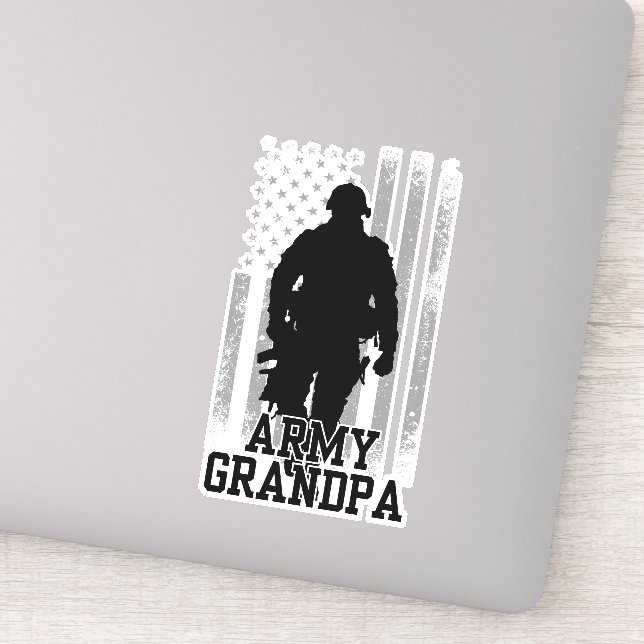 Sticker Grand-père de l'armée (Détail)