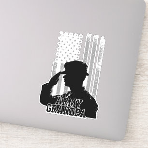 Sticker Grand-père de l'armée